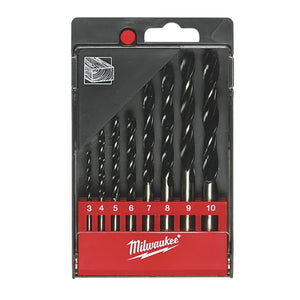 Milwaukee Wood Drill Brad Point t Bit Set-8pc 4932352466