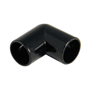 FloPlast Overflow 90 Bends Elbows Black 21.5mm